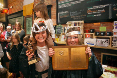 The winners: Michele Dao and Layla Comstock.  Photo by Marina Lang 
