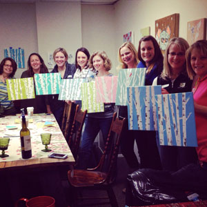 HWY North holds a variety of classes, including wine and canvass nights.