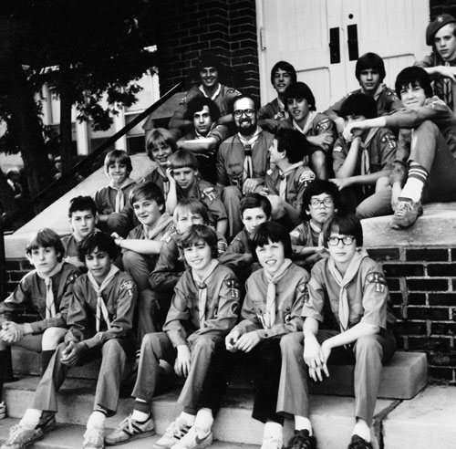 Boy Scout Troop 17 in 1980.