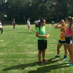 Como girls’ soccer captains Tu Lor Eh Paw, Marie Wulff and Emily Forstrom discuss plans for a captains’ practice in early August. High school coaches and players officially kicked off the fall season on Aug. 15.