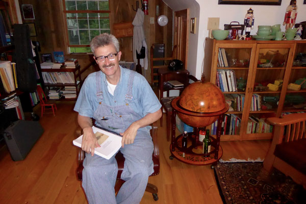 Bruce Gleason in his writing studio. Photo by Roger Bergerson